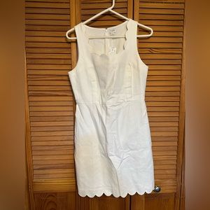 J.Crew Scalloped Basketweave Dress NWT - size 6